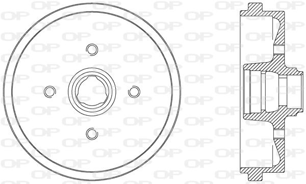 OPEN PARTS Тормозной барабан BAD9010.40